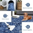 thumbnail image 6 of Area Rugs 5'x7' for Living Room Vintage Non Slip Washable Rugs for Dining Room Bedroom Indoor Rugs for Office Blue, 6 of 7