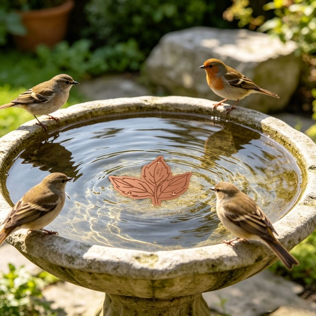 Bird Bath Plate Decorative Purification Plate with Support Points Natural All Weather Water Suitable for Outdoor Bird Bath Tubs and Bowls Multiple Choices