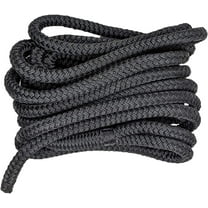 South Bend Rope Marine Grade Double Braided Nylon Dock Line w/Eye Splice (Black, 5/8-inch x 20 feet)
