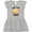 AC-Heather Grey, variant on Inktastic Cheese Lover Kids Girls Toddler Dress