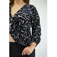 thumbnail image 4 of Blusa escote con nudo Roman Fashion Tallas Extras 1848 Negro 40, 4 of 7
