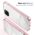 thumbnail image 6 of for iPhone 14 Crystal Clear Case [Anti-Yellowing] Anti-Scratch Transparent Hard Back and Flexible Edge [Military Grade Drop Protection] Shockproof Phone Cover for iPhone 14, Pink, 6 of 8