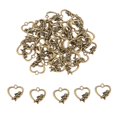 thumbnail image 1 of 50 piezas de colgantes con forma de corazón para armar, con accesorios de joyería de aleación hechos a mano. Bronce antiguo, 1 of 9