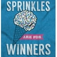 thumbnail image 2 of Sprinkles Are Winners Funny Ice Cream Womens Fitted Plus Size Graphic Tee Brisco Brands 2X, 2 of 5
