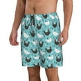thumbnail image 2 of Goofa Lovely Roosters Printed Mens Swim Trunks Summer Quick Dry Short Beach Swimwear Bathing Suits-XX-Large, 2 of 9