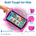 thumbnail image 4 of Contixo 7" Kids Tablet Bundle, 50 FREE Disney Storybooks, Educational Android Tablet for Ages 3-12, 32GB, STEM Learning, Parental Controls, with Kid-Safe Headphones & Case - Pink, 4 of 10