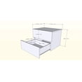 thumbnail image 3 of Nexera Nordik 2-Drawer Night Stand, Natural Maple, 3 of 5