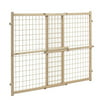 Position and Lock Tall Pressure Mount Wood Gate (Expands From 31- 50 Inches)