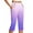 Light Purple, variant on Women's Fashion Gradient Button Pocket Trousers with Slit High Waist, Sports Yoga Casual Cropped Pants for Summer, Lightweight and Eye-Catching Design - Comfort Fit,Wine XL
