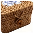 thumbnail image 4 of Autumn Rattan Woven Round Coffee Table Sundries Remote Control Modern Desktop Decorations Finishing with Lid Storage Box, 4 of 8