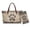 Brown - Dog Paw Boho Mandala Flower, variant on DISNIMO Cardinal Print Handbag and Wallet Set Peach Blossom Print Tote Bag for Women with Matching Wallet Fashion Leather Satchel Purse Handbag for Daily Use