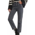 thumbnail image 3 of Women's Wide Leg Jeans High Waisted Baggy Loose Trendy Classic Denim Pants with Pocket by Yigetop Dark Gray 3XL, 3 of 6