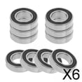 thumbnail image 1 of Colaxi 3-Lot de 6 10x Roulements à Billes Haute Précision Roues de Réparation 6800-2RS 19x10x5mm 6 Pcs, 1 of 7