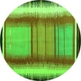 thumbnail image 1 of Ahgly Company Indoor Round Southwestern Green Country Area Rugs, 4' Round, 1 of 1