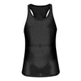 thumbnail image 6 of Odbmxy Racerback Tank Tops for Men Plus Size Sleeveless Mens Plus Size Shirts Casual Mesh Athletic Solid Color Shirts,Black S, 6 of 6