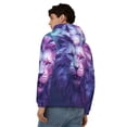 thumbnail image 4 of Kdxio Cool Lion Head Print Men Hoodies Casual Hoodies for Men with Zip Pockets Full Zip Long Sleeve Sweatshirt Sports Hooded Jacket-3X-Large, 4 of 5