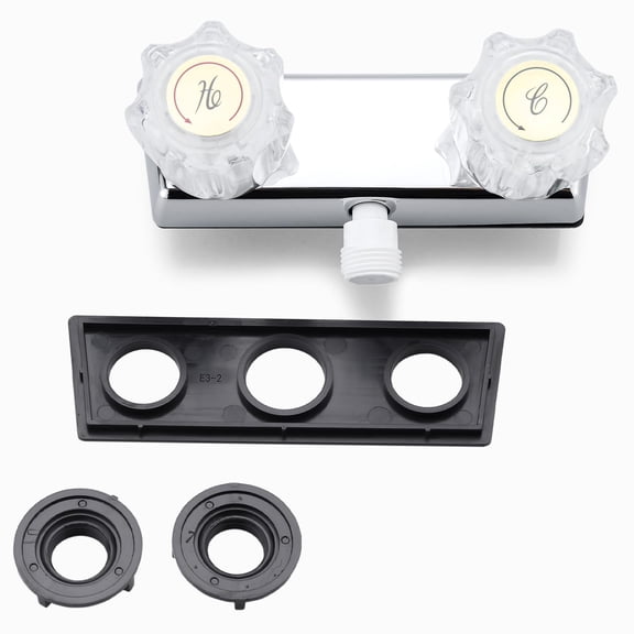 1 Set RV Shower Faucet Diverter , Knob Shower Mixing Control, ABS Plastic Bathroom Faucet for Van, Travel Trailer, Motorhome