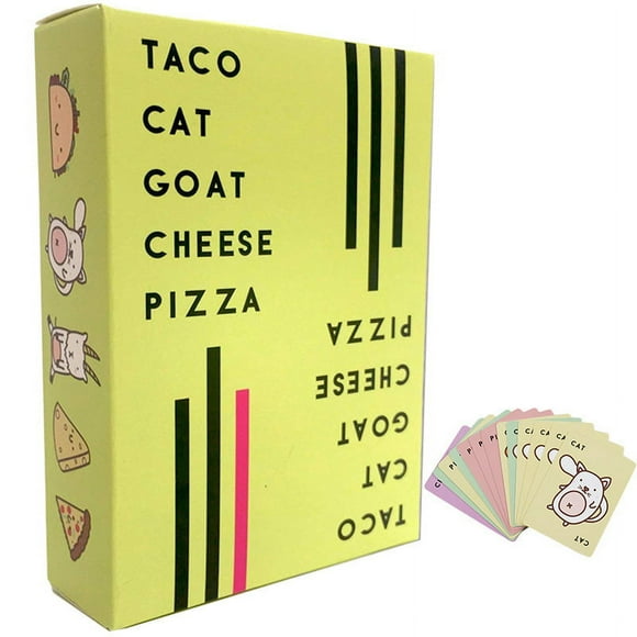 English board game pizza family casual party Taco Cat Goat Cheese Pizza