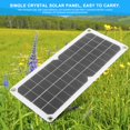 thumbnail image 4 of Tebru 10W18V Car Flexible Solar Panel Charging 12V Battery Dual USB 5V Phone Charge Outer Hanging Backpack Charge,Solar Panel,Phone Charge Solar Panel, 4 of 8