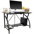 thumbnail image 6 of Origami Multipurpose Adjustable Standing Desk Computer Table with Origami Connection Clip and Bottom Gaming Desk Shelf, Black, 6 of 7