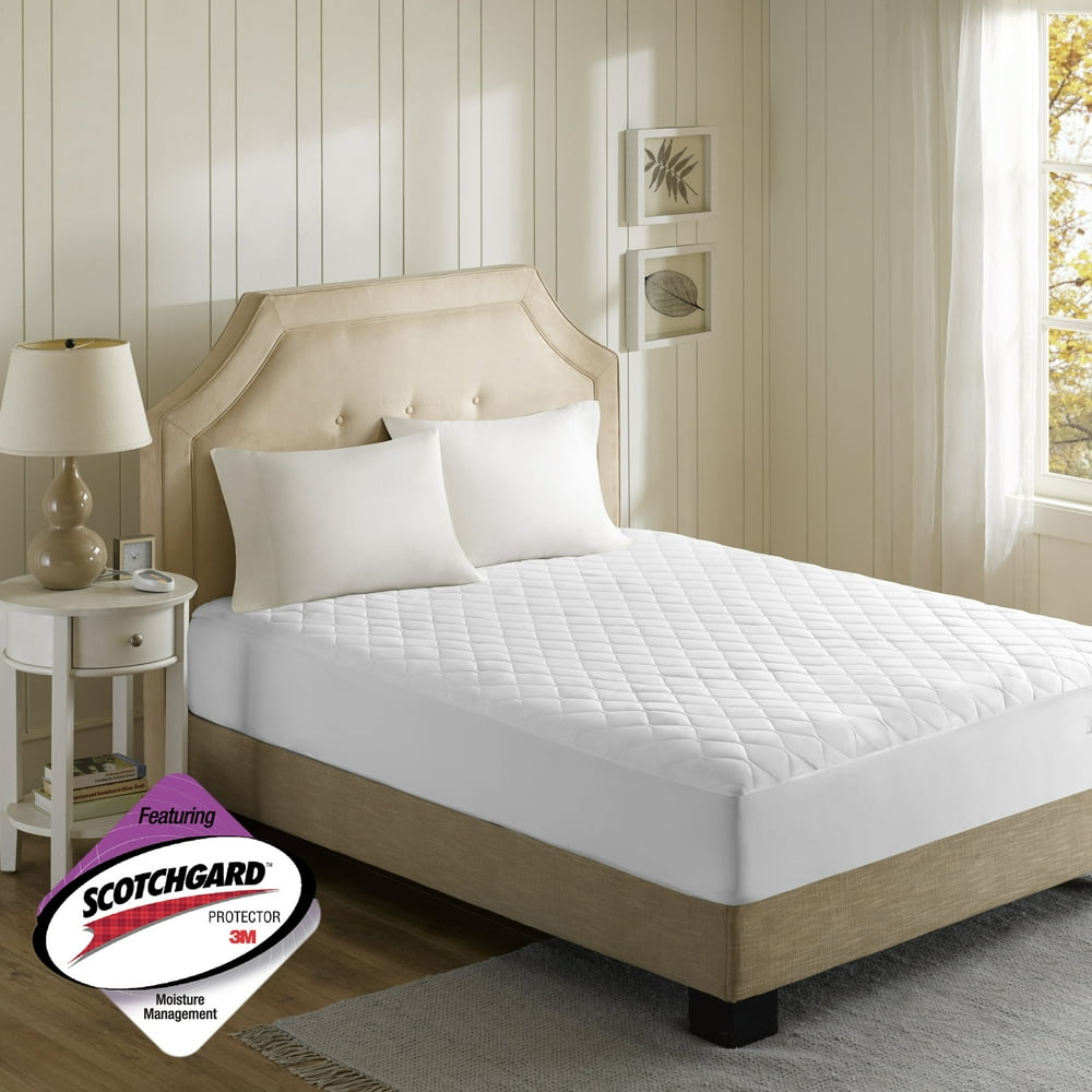 Beautyrest Heated Microfiber Mattress Pad with 3M Scotchgard, Full