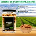thumbnail image 3 of Raw Almond Hand Selected & Unsalted Packed with Vitamin E Protein and Fiber Perfect for Healthy Snacks Baking Trail Mix & Charcuterie Boards 32 oz by Nirwana, 3 of 6