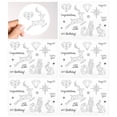 thumbnail image 4 of Transparent , Recyclable DIY , Rubber , Healthy For Designing Album Invitation Letter Diary Envelope ANGGREK Otros, 4 of 8