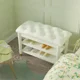 thumbnail image 2 of Asiento de cambio de zapatos de madera maciza, gabinete de zapatos sentado duradero, Flip top, asiento de cojín suave, Banco largo antideslizante adecuado para habitación, 2 of 4