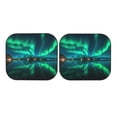 thumbnail image 7 of Windshield Sun Shade, Northern Lights Foldable Car Sun Shade Windshield for Front, 2 Pieces, 7 of 7