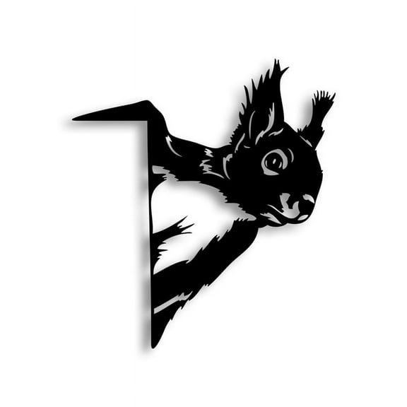 Squirrel Outdoor Decoration Creative Metal Animal Garden Statues Ornament Backyard Tree Art Decor Fashion Gift