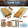 thumbnail image 4 of WE Games Cribbage and More Travel Game Pack - Solid Wood Board, 4 of 11