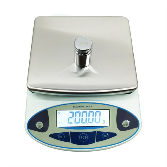 INTSUPERMAI Precision Analytical Electronic Balance Scale 5kgx0.01g for Laboratory