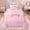 Pink, variant on Erosebridal Bowknot Polka Dot Queen Comforter Set, White Black Love Heart Bedding Comforter Set for Girls Kids Teens, Polka Dot Reversible, 3pcs