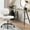 White, variant on JOINSUN Indoor Home Office Chair Low Back Height Adjustment Vanity Desk Chair, White