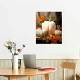 thumbnail image 2 of Nawypu Vintage Fall Canvas Wall Art - Halloween Still Life Pumpkin Room Decor Aesthetic Posters - Rustic Fall Art Print - Funky Autumn Farmhouse Wall Decor for Bedroom Dorm 16x20in, 2 of 3