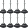 thumbnail image 1 of 8 Pack Leveling Feet, Rubber Base, Adjustable Feet, Screw-In Leveling Feet, Adjustable Furniture Legs, Adjustment Nut, Screw Feet for Furniture Legs, Chair, Table, 1 of 4