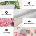 thumbnail image 6 of Summer Flamingo Outdoor Rug for Patio/Deck/Porch, Non-Slip Large Area Rug 4 x 6 Ft, Tropical Plants Botanical Floral Rustic Indoor Outdoor Rugs Washable Area Rugs, Camping Rug Carpet Runner, 6 of 8