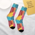 thumbnail image 4 of Uemuo Colorful Wool Balls Printed Kids Boys Socks Seamless Crew Socks Crazy Funny Athletic Sport Socks for Children, 4 of 6