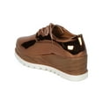 thumbnail image 3 of Women Mirror Metallic Pointy Toe Double Stacked Platform Spectator Creeper HC99, 3 of 5