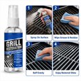 thumbnail image 5 of Homellea Grill Cleaner Spray, 3.38 Fl Oz Oven and Grill Grease Remover with Cleaning Cloth for BBQ Grates, Racks, Stove Tops, Pans and Kitchen Cleaning, 5 of 8