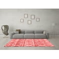 thumbnail image 3 of Ahgly Company Indoor Square Trellis Red Modern Area Rugs, 7' Square, 3 of 4
