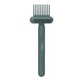 thumbnail image 1 of Qarigey Cepillo de peine 2 en 1, garras, mango antideslizante, eliminador de desechos, limpieza de bolsillo para el hogar, herramientas de peluquería, Cuidado del cabello Verde Qarigey CE013959-02, 1 of 6