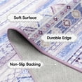 thumbnail image 5 of Jamfeel Washable Area Rugs Non-slip Printed Boho Area Rug for Living Room Soft Low Pile Carpet Home Decor 6'x9' Blue and Purple, 5 of 8
