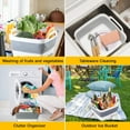 thumbnail image 6 of LQQBOX Collapsible Dish Tub 9L-Collapsible Basin Bucket Portable Sink-Outdoor Multiuse Foldable Sink Tub Wash Dish Basin for Kitchen Sink Camping, 6 of 7