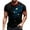 Dark Blue, variant on Men's Lightweight Loose Fit T-Shirt, Patriotic Independence Day Print with Quick-Dry Technology for Summer ,Dark Blue S