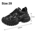 thumbnail image 2 of Women's Mesh Platform Sneakers;Breathable PU and Mesh Sports Shoes;Non-Slip Compression Molded EVA Mixed Foam Midsole;Comfortable Memory Foam Insoles Casual Shoes, 2 of 5