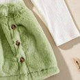 thumbnail image 7 of Enyan Toddler Girls Outfits Long Sleeve Solod Color Top+Skirt Set 2pcs Little Girl Fall Winter Clothes Skirt Set,2-3 Years, 7 of 7