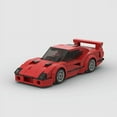 thumbnail image 4 of Compatible con Lego pequeñas partículas coche deportivo de carreras rojo juguetes para niños bloques de bricolaje tecnología rompecabezas, 4 of 5