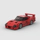 thumbnail image 4 of Compatible con Lego pequeñas partículas coche deportivo de carreras rojo juguetes para niños bloques de bricolaje tecnología rompecabezas, 4 of 5