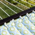 thumbnail image 4 of Lazy Daze Hammocks Quilted Fabric Hammock with Pillow Double Size Spreader Bar Heavy Duty Stylish,Zinger Peacock, 4 of 7